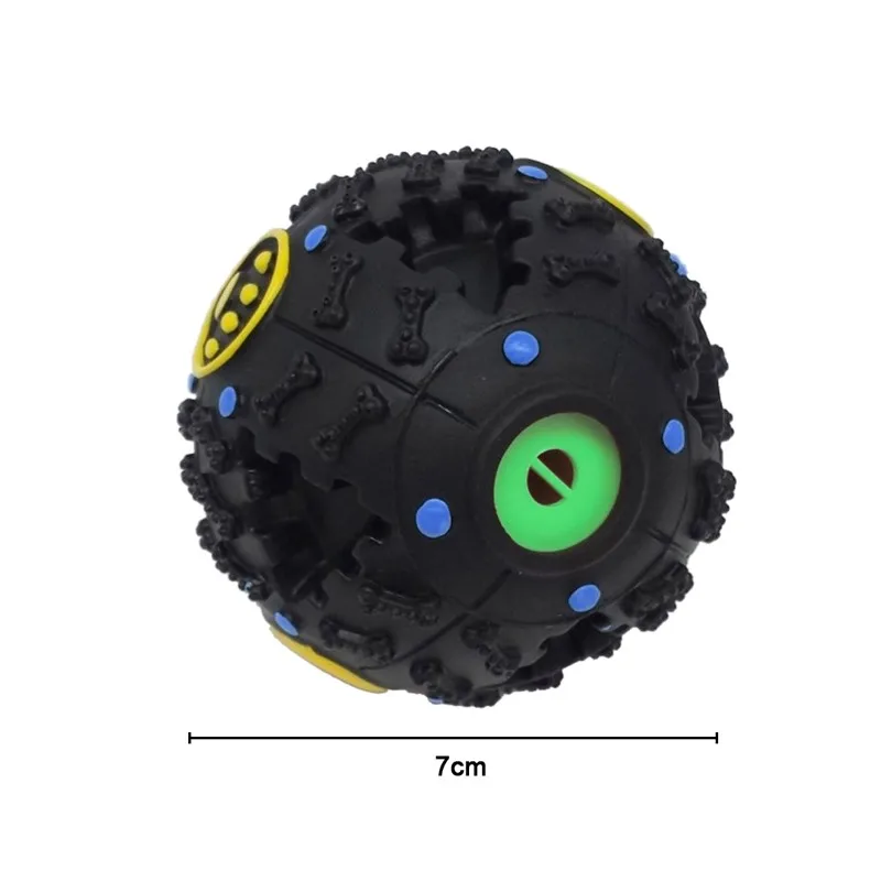 7,5 см Забавный дозатор корма для домашних животных игрушка мяч собака кошка игрушка с пищалкой кряк звуковая игрушка для собак щенков тренировочные принадлежности