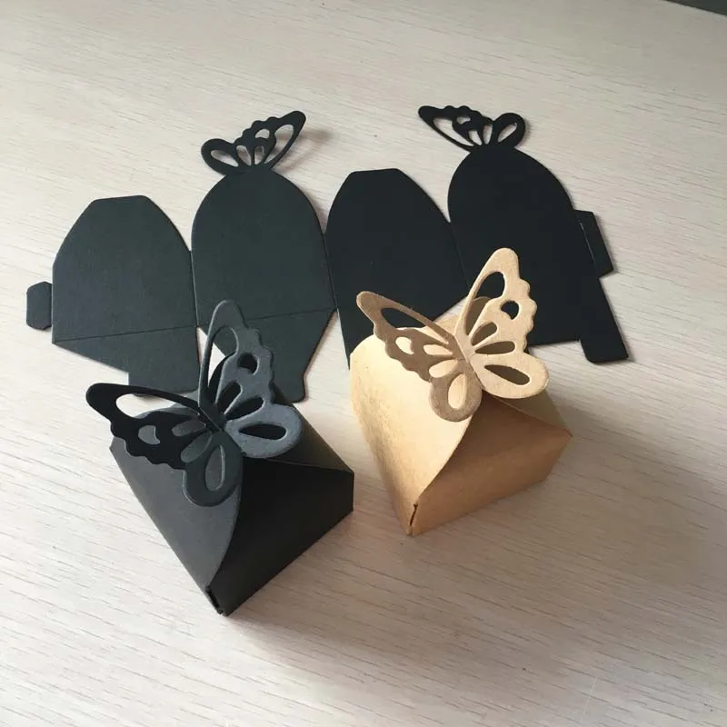 24 шт/лот Ретро бумажные подарочные коробки для конфет коробка крафт бабочка стиль коробки и коробка для свадебного подарка