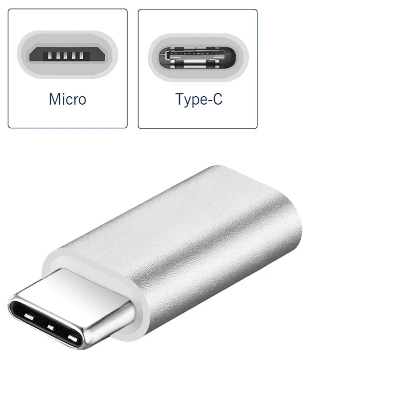 

Metal USB Type C to Micro USB Charger Adapter for Samsung galaxy s8 S9 a5 a7 2017 Xiaomi Mi A1 Mix 2 2s Max 2 wileyfox swift 2