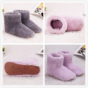 

USB Heated Warm Feet Thick Flip Flop Warm Foot Treasure Warmer Shoe Winter 1 Pair