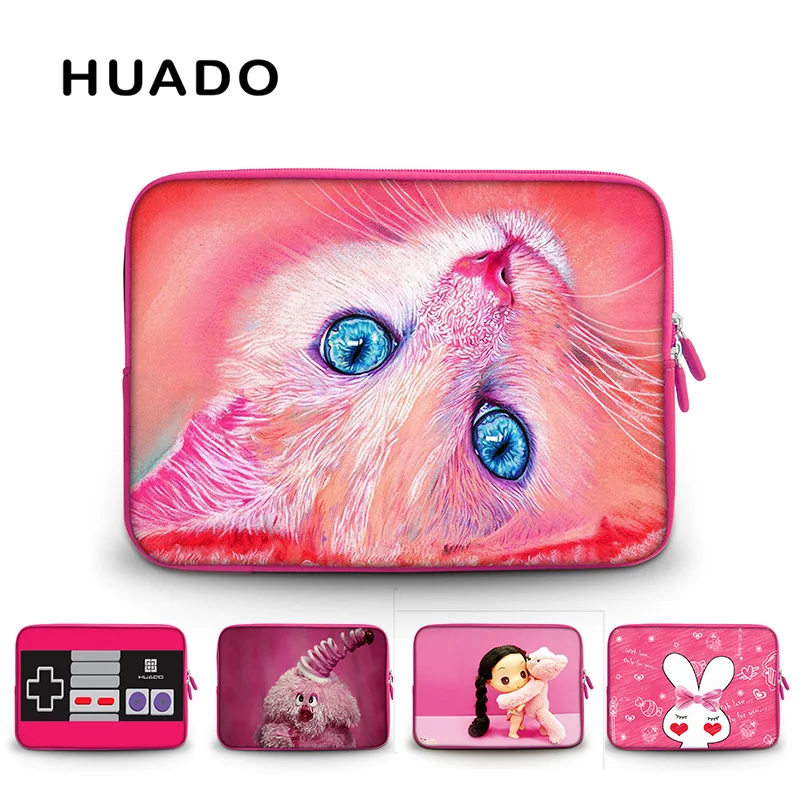 

Pink notebook bag for girls soft laptop sleeve 15.6 17" 13" 12" 10.1 7" tablets case for kids bags for hp/lenovo/dell/mac pro 15