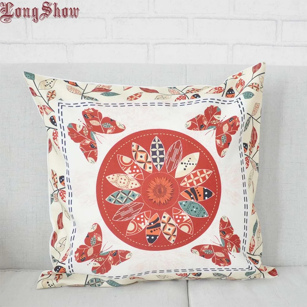 

Special Sales 43x43cm Clearance Home Decorative Durable Polyester Cloth Digital Printing Floral Pillow Case
