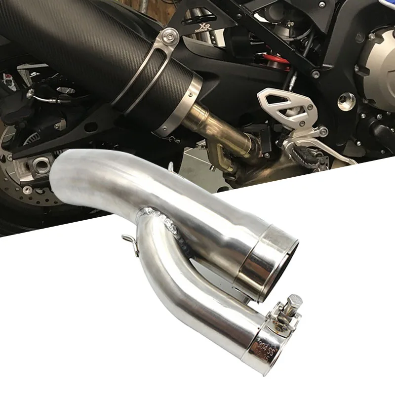 

Fit 2018 2017 2016 Connect Exhaust Pipe Motorcycle Exhaust for BMW S1000XR Stainless steel 304 Connection Exhausts Motorbike