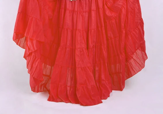 16 цветов для танца живота для женщин Цыганский танец полный круг льняная юбка для женщин Цыганский танец живота юбки - Цвет: as picture