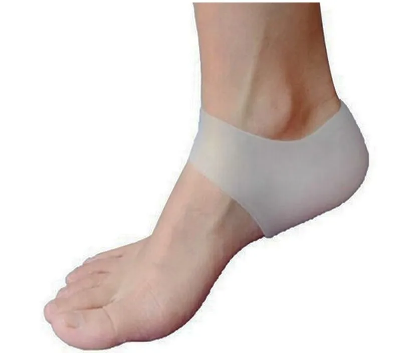 1 Pair Free Shipping Medical Grade Soft Silicone insoles Moisturizing Silica Gel Socks Cracked Heel Skin Care Foot Protectors (7)