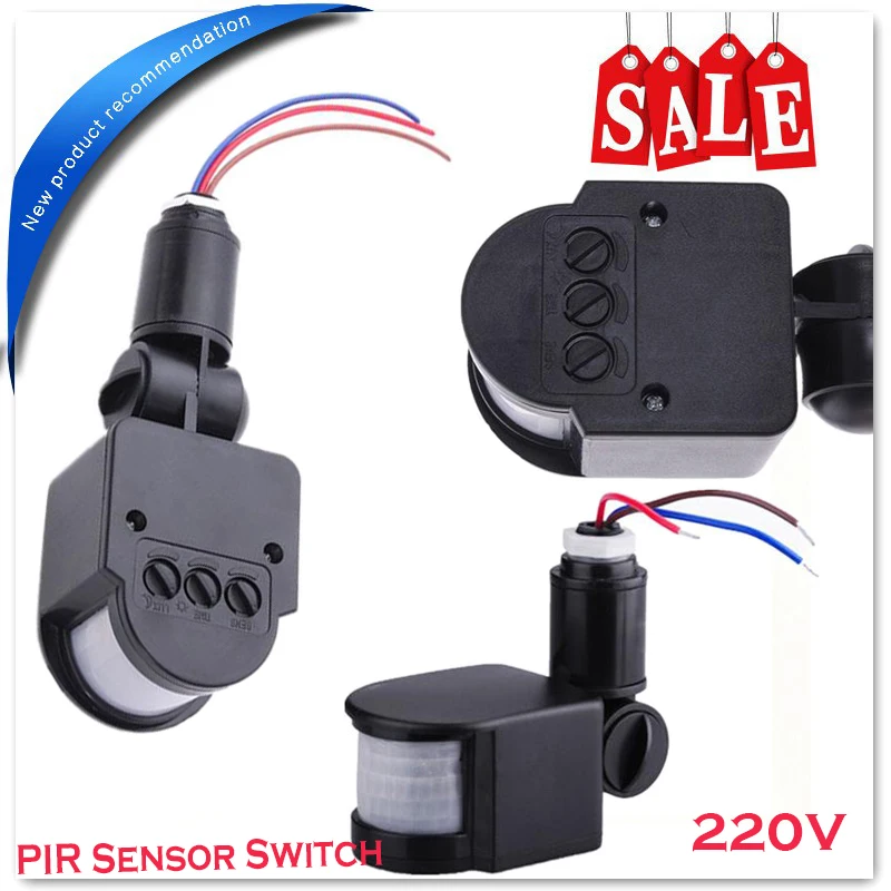 220v Home Led Light Pir Infrared Motion Sensor Detector