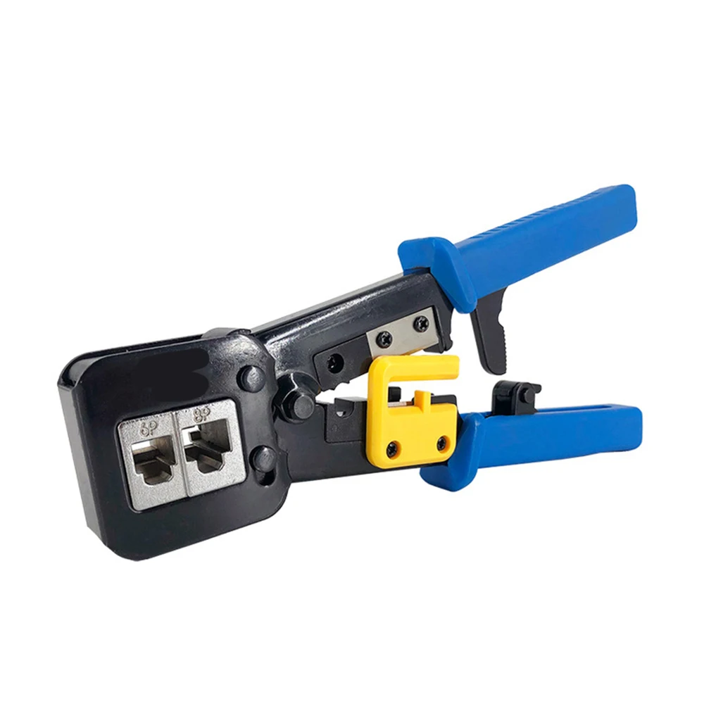 RJ12 RJ45 6P 8P сетевые плоскогубцы инструменты многофункциональный кабельный резак пирсинг Кристалл головка обжимной двойного назначения плоскогубцы зажим