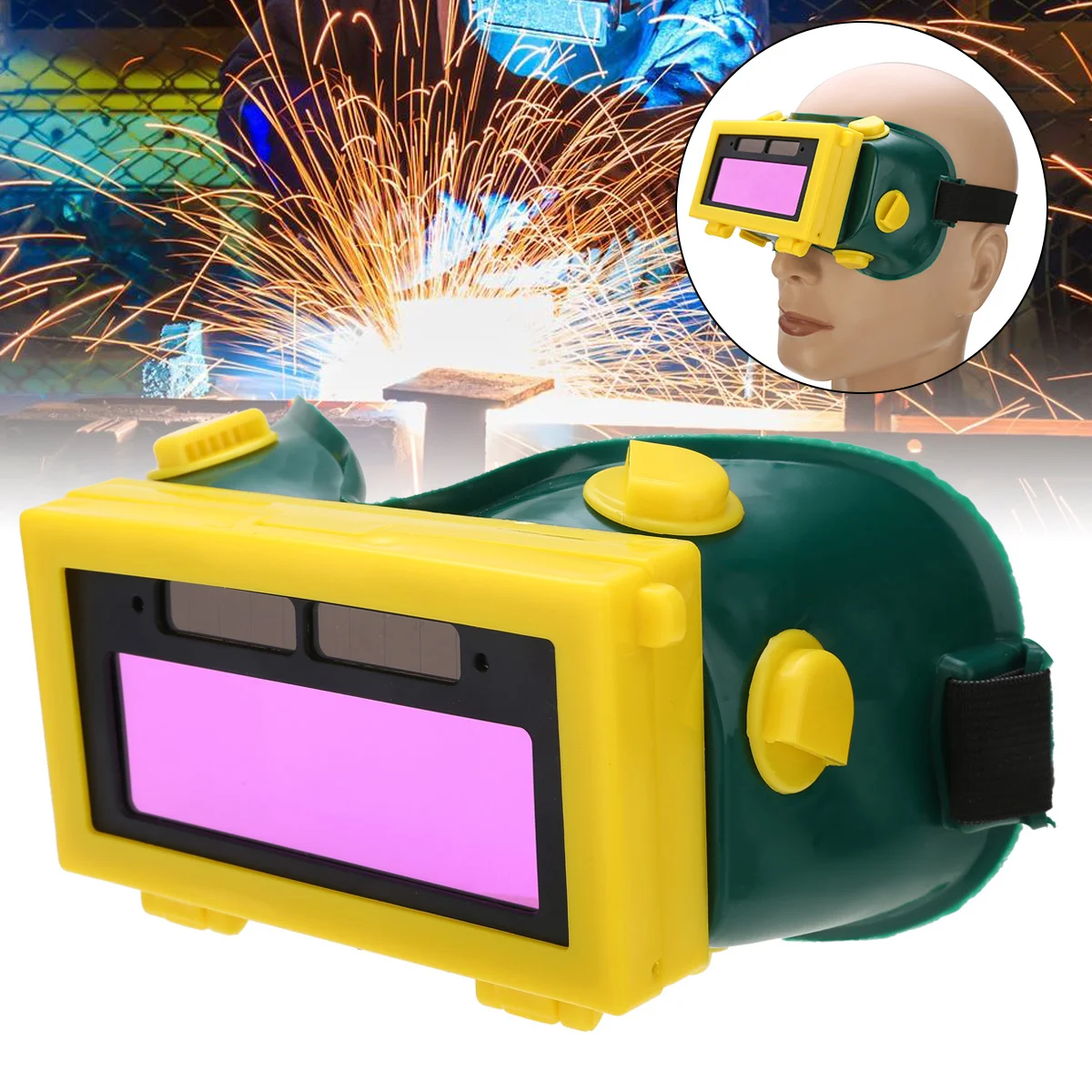 

New Welding Goggles PP&PC Welding Mask Solar Auto Darkening Welding Goggles Helmet Arc Mask Welder Eyeshade