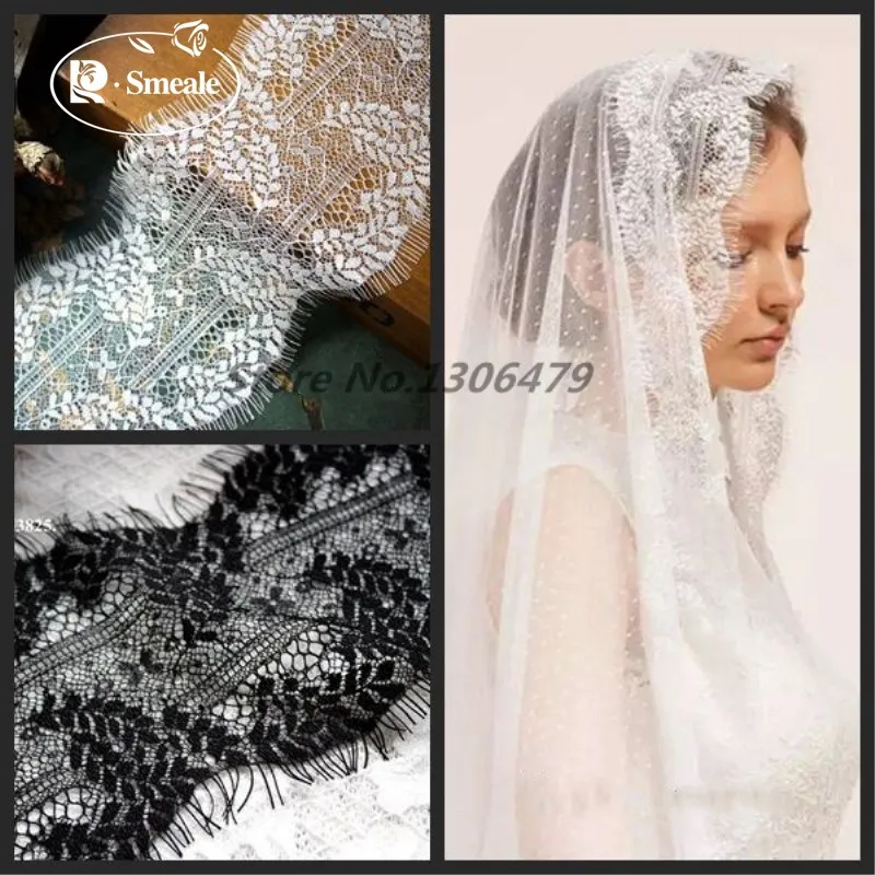 

12M/Lot Width 11CM exquisite eyelash lace trim fabric DIY adornment accessories RS1006