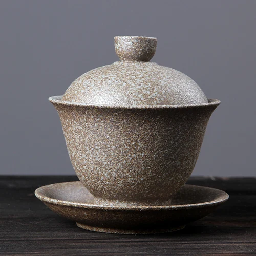 C 210 мл черный дзен японский стиль керамика грубая керамика Gaiwan чайный набор кунг-фу супница чайная чаша креативный короткий чайник чашки Декор - Цвет: C
