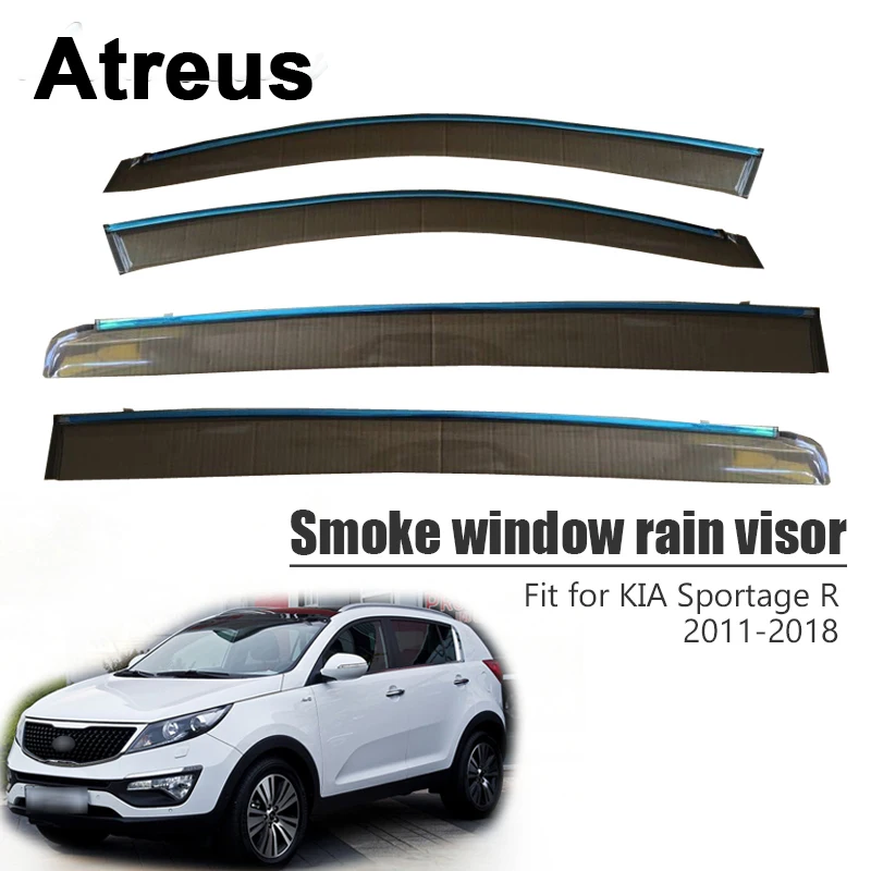 Atreus для Kia Sportage R 2011 2012 2013 2014 2015 2016 2017 2018 стайлинга автомобилей Дым окна дождевой