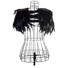 Европа и США DS певица костюмы джаз Танцевальный костюм с пером небольшой платок жилет