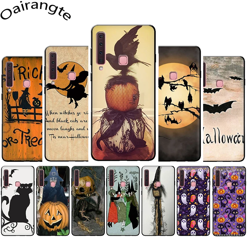 

Pumpkin Halloween Bat Witch Boo Soft Silicone Phone case for Samsung A3 A5 A6 Plus A7 A8 A9 A10s 20s 30s 40s 50s 60 70 J6