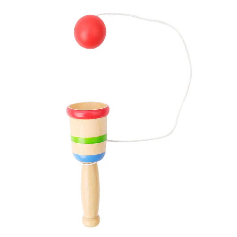 

Wooden Toy Coordination Game Sword Juggling Ball Skills Wooden Skill Educational Toy For Children