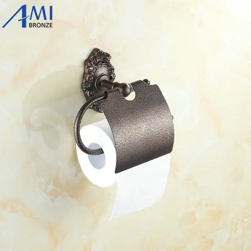 ФОТО RB1 Series Roman Bronze Paper Holders Porcelain Wall Mounted Bathroom Accessories Hardwares 7002TD