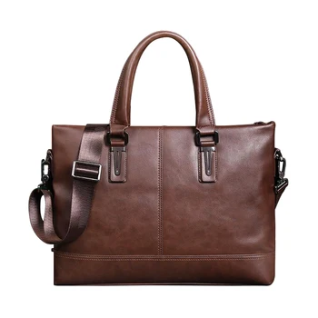 

New Fashion Retro Men Bag Handbag Briefcase Business Men's Single Shoulder Bag Messenge & Laptop Leather Casual Male Briefcase