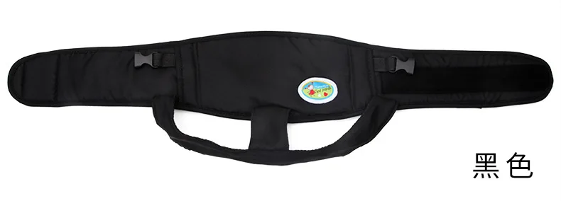 Переноска для ребенка складной портативный детский ремень безопасности переносное детское сиденье детский обеденный ремень однотонный безопасный рюкзак и переноска - Цвет: Черный