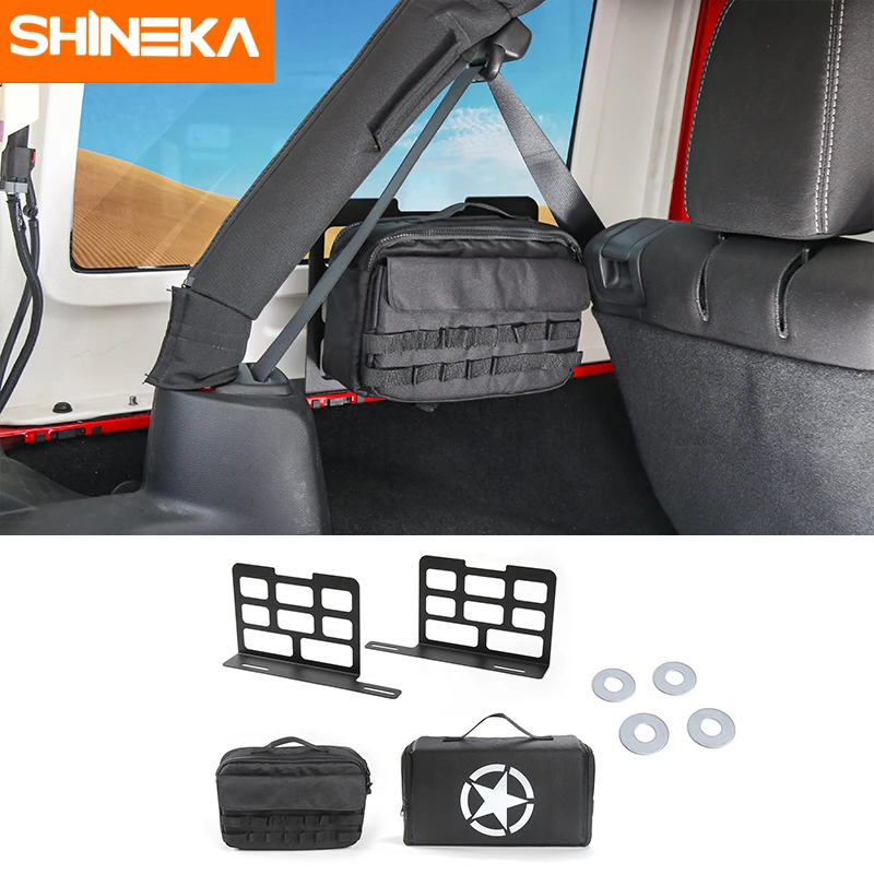 SHINEKA Roll Bar Boot Storage Bags Mount Bracket Tool kit Camping Mat Trunk  Cover for Jeep Wrangler JK JL 2007 2021 Accessories|Interior Mouldings| -  AliExpress