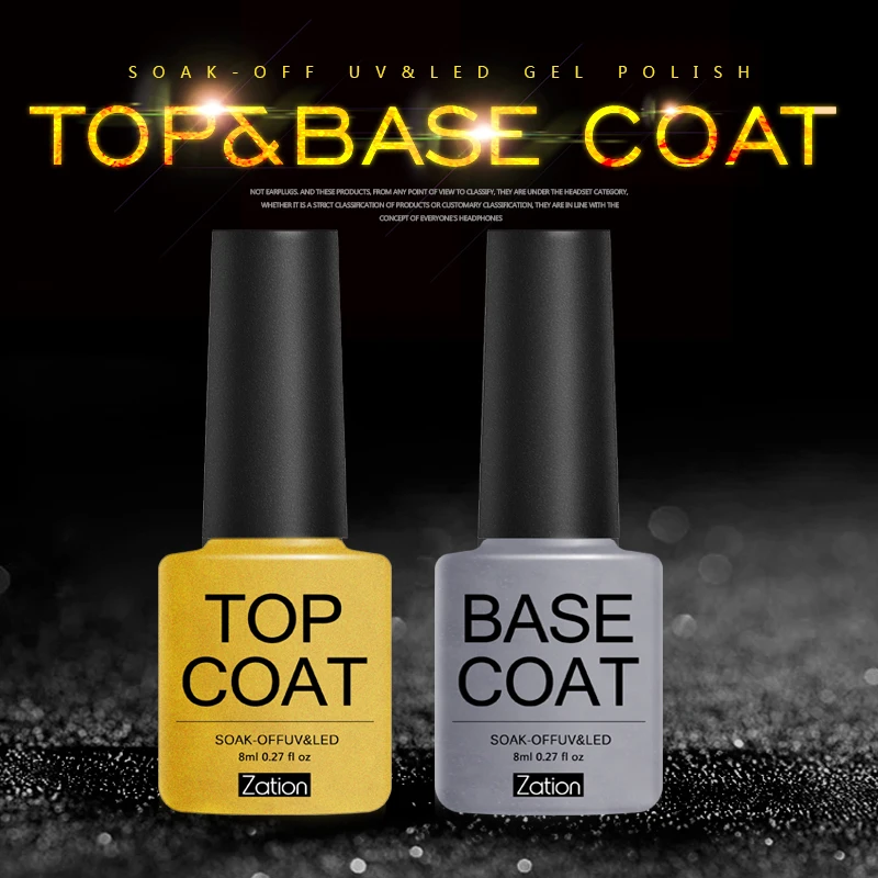 

Zation Soak Off Gel Lacquer Uv Resin Professional Top and Base Gel Varnish Primer Nail Art Design Semi Permanent Gel Nail Polish