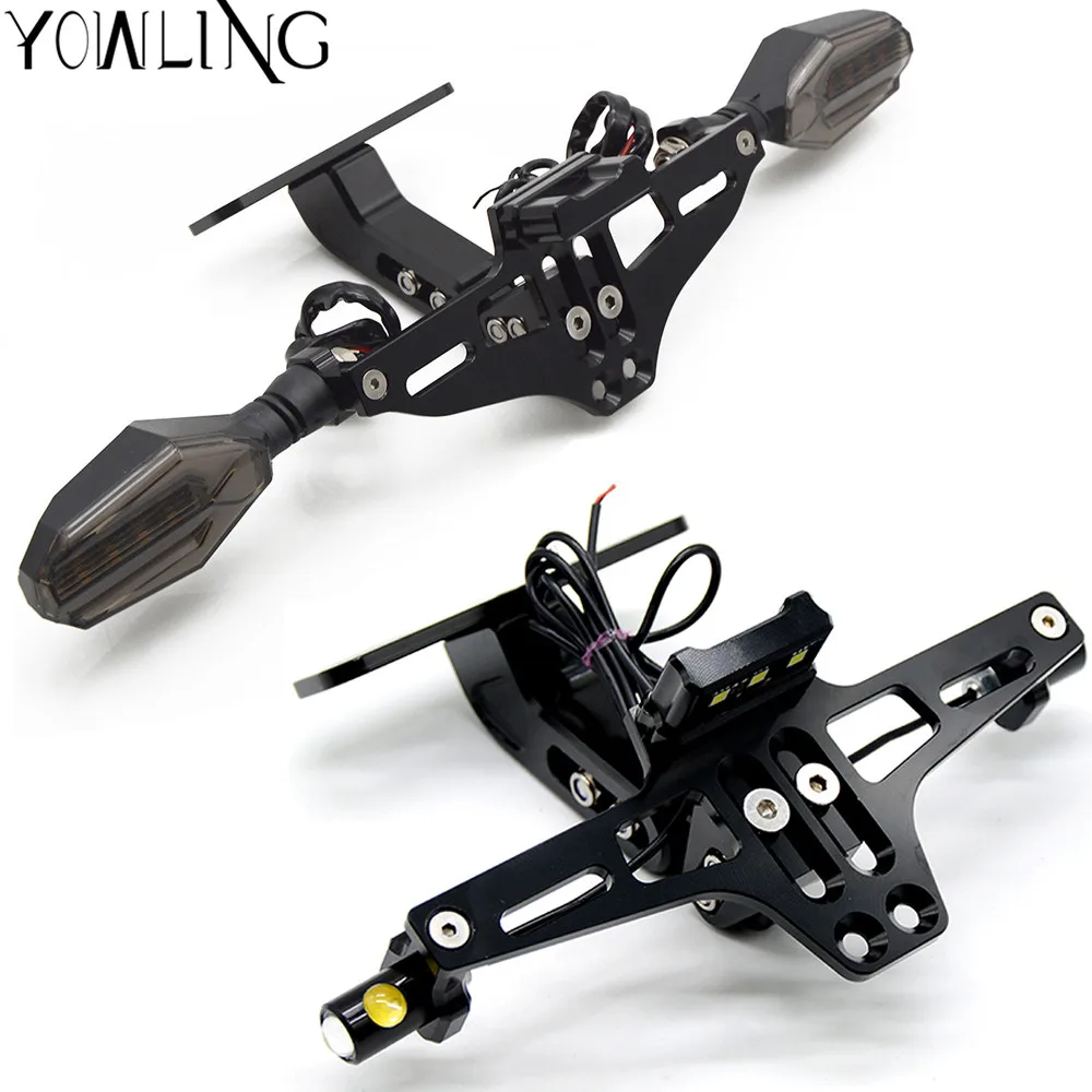 Номерной знак мотоцикла со светодиодной подсветкой для SUZUKI yamaha tmax 530 500 r25 RC 125 200 390