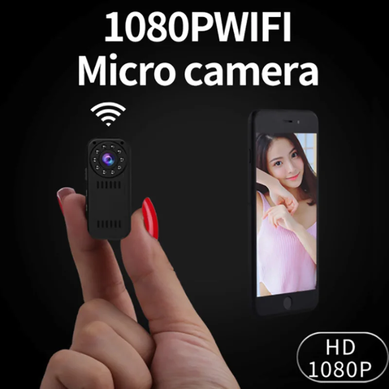 Мини видеокамера P2P Беспроводной IP Камера видео Запись Wi-Fi Cam 1080 P высокое Разрешение контролируется смартфона новейших в