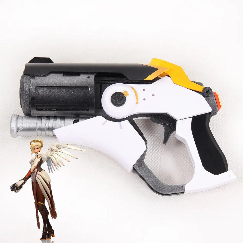 Горячая игра и часы OW Mercy Caduceus Blaster Gun оружие ПВХ Косплей Хэллоуин реквизит подарок