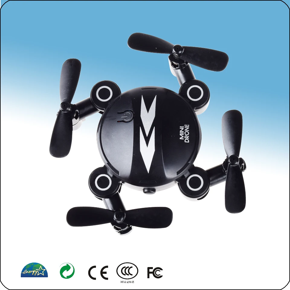Min Foldable Drone With Camera HD Drone Quad copter Rc Dron Altitude Hold Headless Mode Helicopter