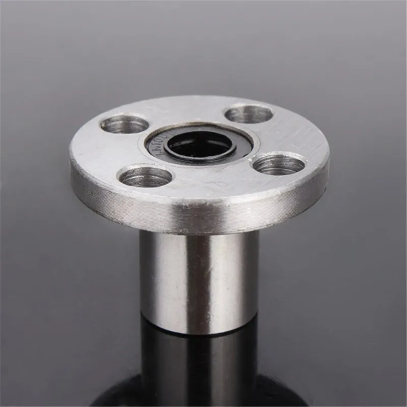 

SULEVE New 1PC LMF10UU 10mm Round Flange Linear Ball Bearing Linear Motion Bearing for 10mm Rod Round Shaft CNC Parts Durable