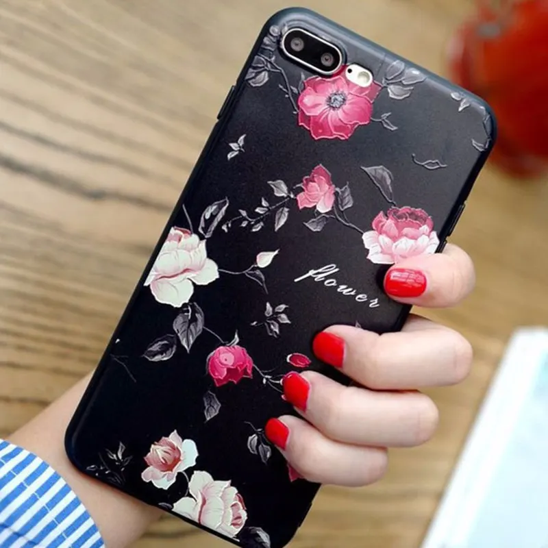 

2018 Hot 3D Relief Flower Luxury Cases For Xiaomi A1 5X Redmi 5 plus 4A 4X Note 5A prime Note 5 TPU Silicone Soft Cover Case