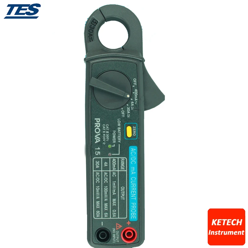 AC/DC mA Current Probe Clamp meter PROVA15in Clamp Meters from Tools