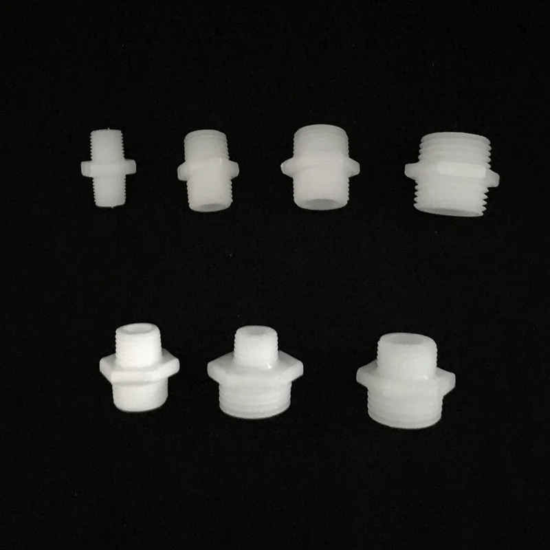 

1Pcs 1/8" 1/4" 3/8" 1/2" Plastic Pipe Hose Connectors Flexible Plastic Threaded Pipe Equal Reduce Coupling/Union/Nipple