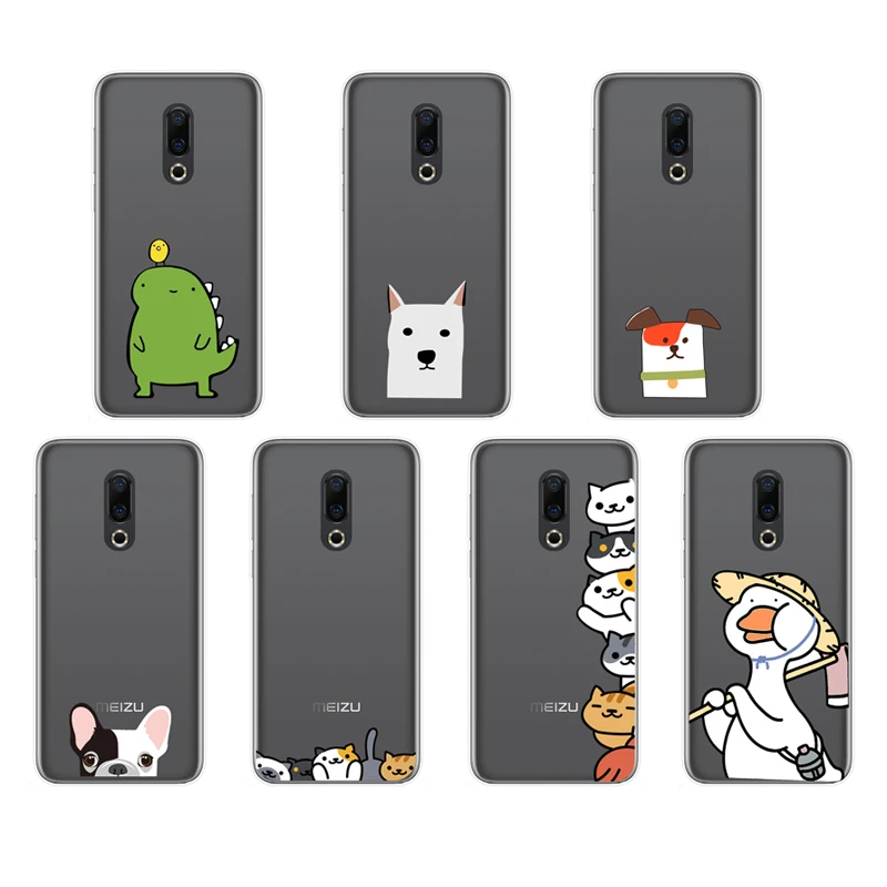 Милый ТПУ чехол для Meizu M8 M6 M5 Lite M6s M6t Note M5s M5c мягкий прозрачный силиконовый чехол Защитный чехол для телефона s Dog AnkinPro