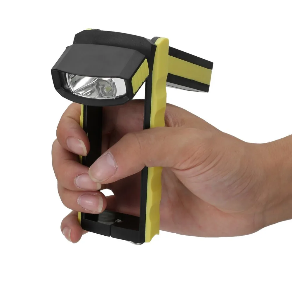 COB светодиодный светильник с магнитной подставкой, подвесной светильник с крюком, яркий ручной фонарь на открытом воздухе, перезаряжаемый аккумулятор AAA, синий/желтый