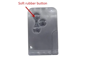 

AUTEWODE 3 button remote key shell for RENAULT Megane Scenic Smart Card Case Soft buttons car key shell fob blank no logo 1pc