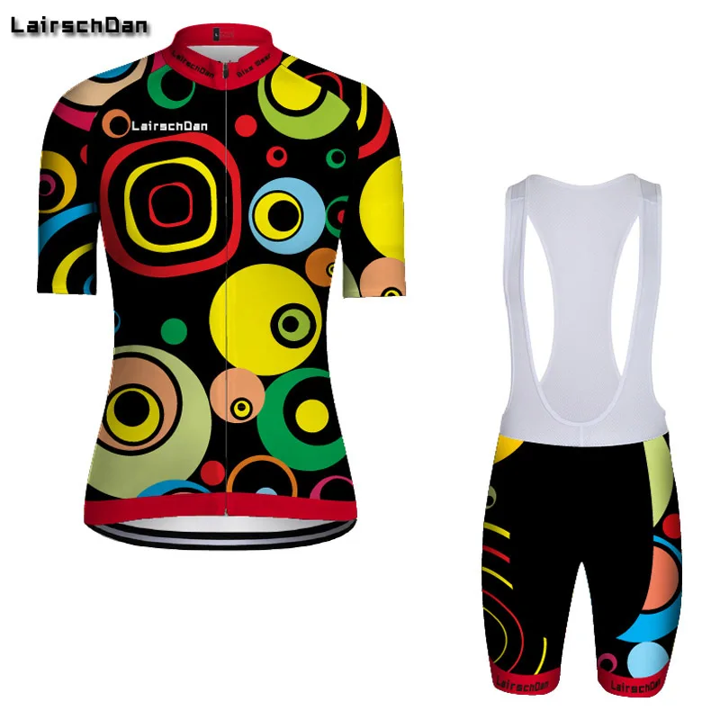 

SPTGRVO LairschDan Women's Cycling Jersey Set Road Bike Clothing Full Zipper Quick Dry MTB Racing Cycle Clothes Maillot Ciclismo