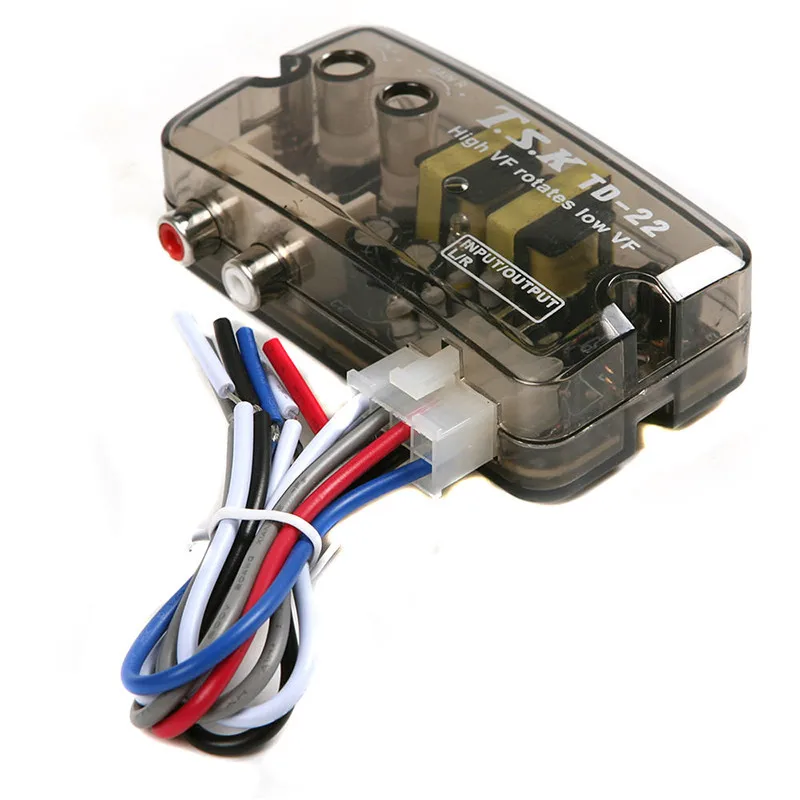 

Auto Car Audio Converter 12V TD-22 RCA Stereo High To Low Adjustable Frequency Line Speaker Level Converter Adapter