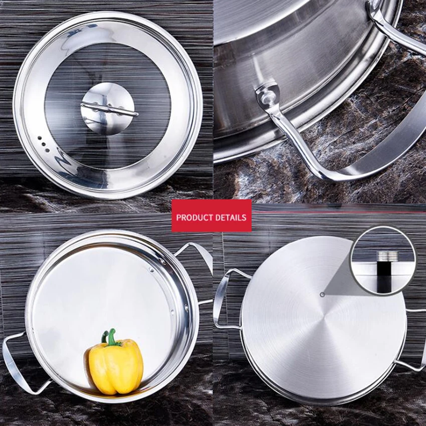 CJ-011YBRS3 бытовой 3 шт набор кухонной посуды кастрюля из нержавеющей стали высокого качества кухонные инструменты композитные нижние горшки для приготовления пищи
