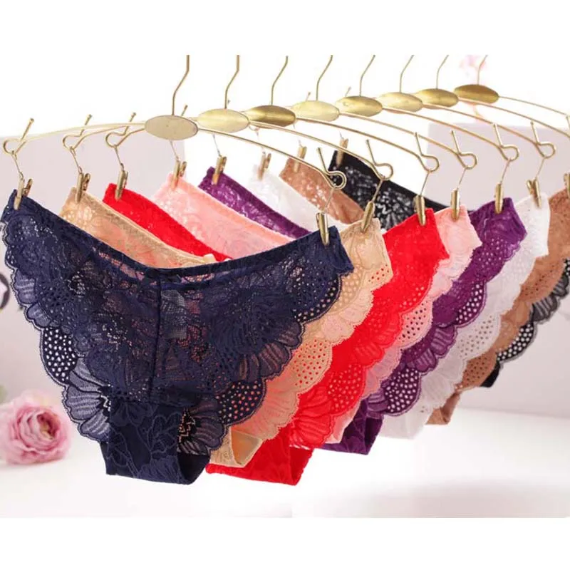

underwear women sexy panties lace transparent womens briefs panty women seamless panties lingerie intimates plus size 3PCS