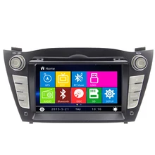 Car DVD Player For Hyundai IX35 Tucson 2009-2014 Radio Navigation BT Systemcar multimedia Steering Wheel Control USB RDS Freemap