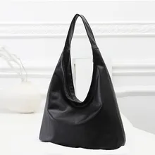 Big Femmes De Mode D’épaule Sac Filles Fourre-Tout Sac À Main Sac À Main Seau Noir En Cuir Messenger Sacs Bolsas De Ombro #0511