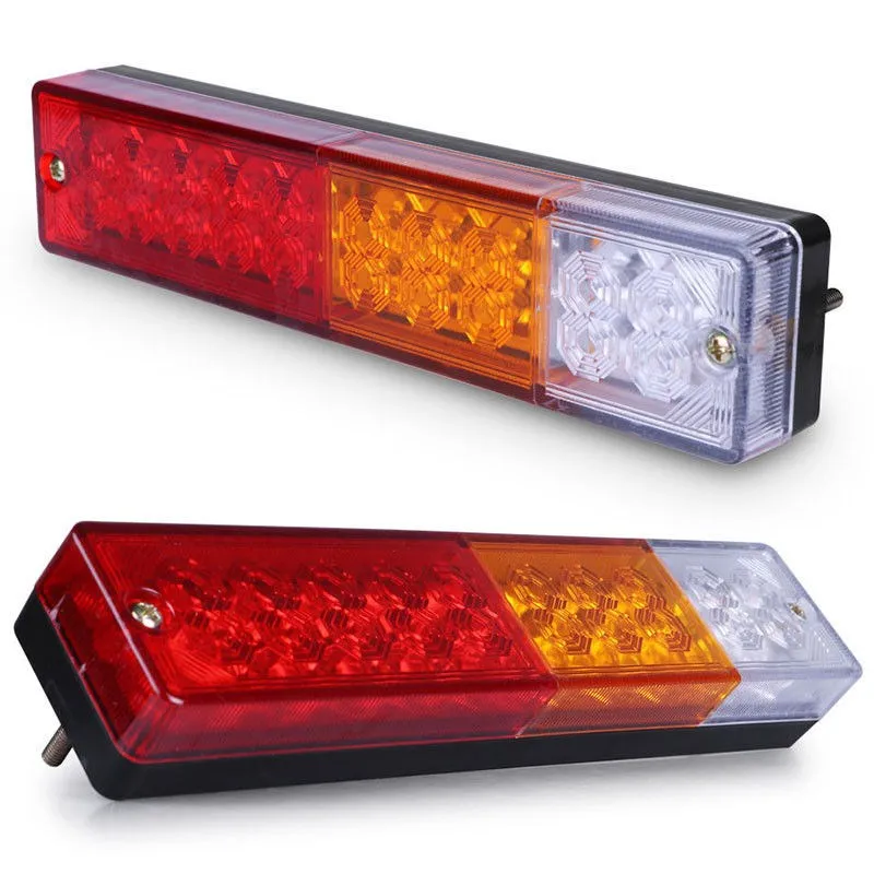 2x LED Stop Rear Tail Reverse Light Indicator Lamp Super Bright Truck Trailer Caravan 12V reverse turn signal running light (7)
