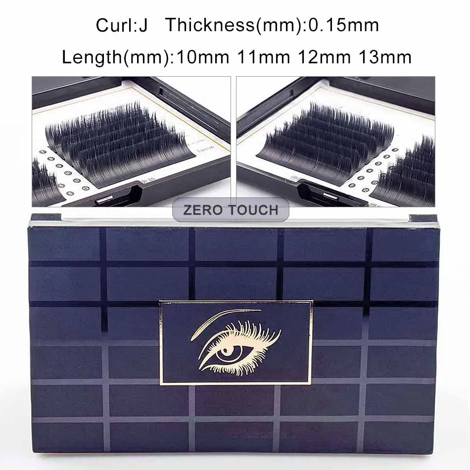 

Natural Mink False Eyelashes densely arranged J curvature super soft zero touch false eyelashes dense planting water mane