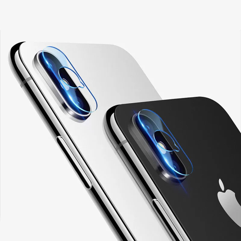 

Back Camera Lens Tempered Glass Screen Protector For iphone X Xs Max QQ Hole Fiberglass Flexible Soft Protecive Films 100pcs