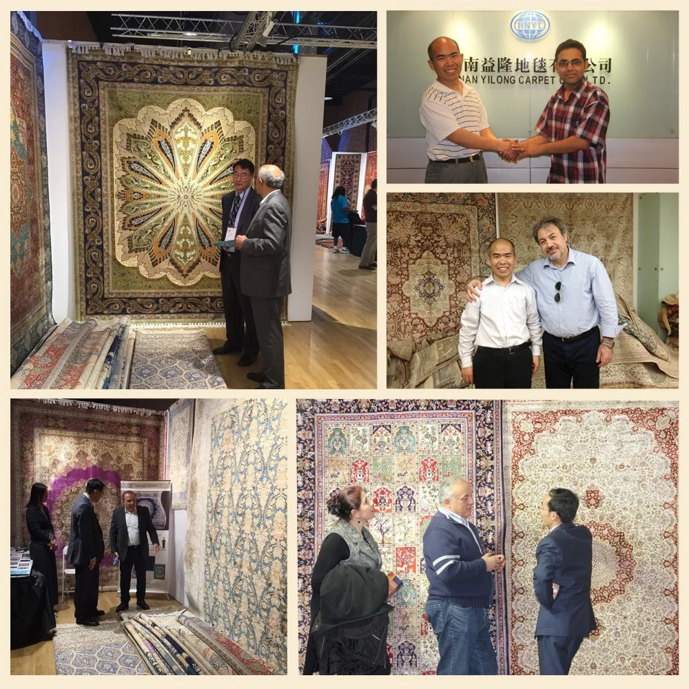 Yilong silk rug customers