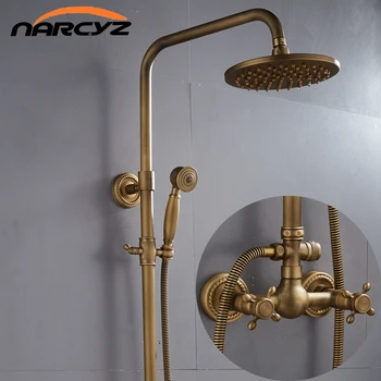

European-style retro antique copper shower shower set shower tub shower faucet XT305