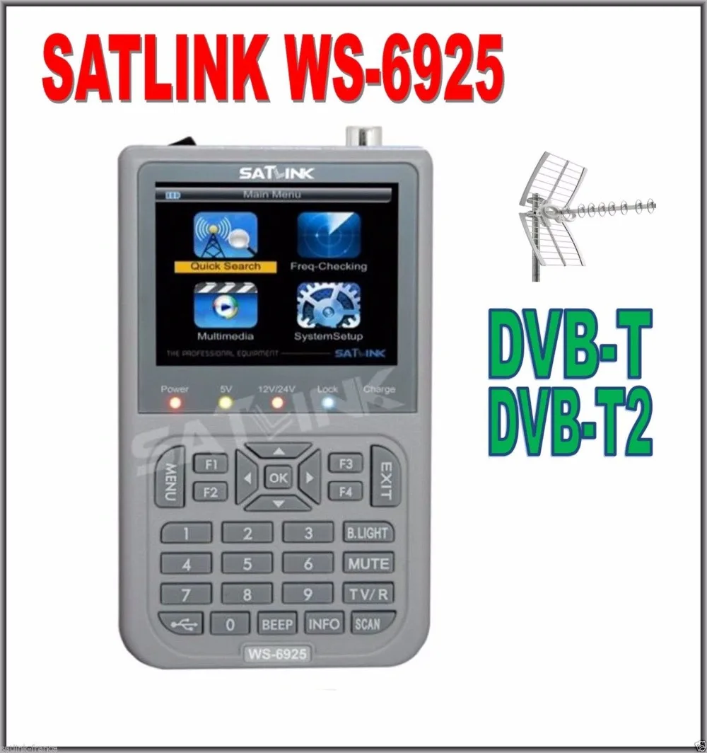 Стандартный спутниковый измеритель Satlink DVB T с TFT ЖК экраном satlink ws6925 стандартная