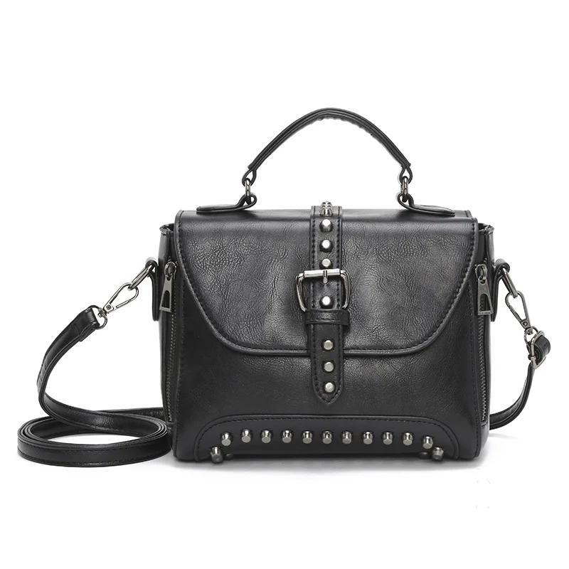 Женская сумка, роскошные сумки, кожаные женские сумки, дизайнерские, высокое качество, сумка через плечо для женщин,, сумки через плечо - Цвет: Black
