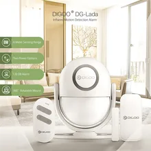 DIGOO DG-LADA 433 МГц инфракрасный детектор движения многофункциональная умная домашняя система охранной сигнализации PIR хост и сирена