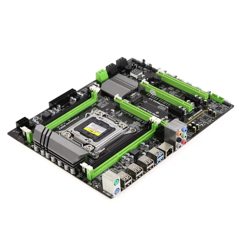 1pc X79 Turbo moederbord LGA2011 ATX USB3.0 SATA3 PCI-E NVME M.2 SSD ondersteuning REG ECC geheugen en Xeon E5 processor Newest