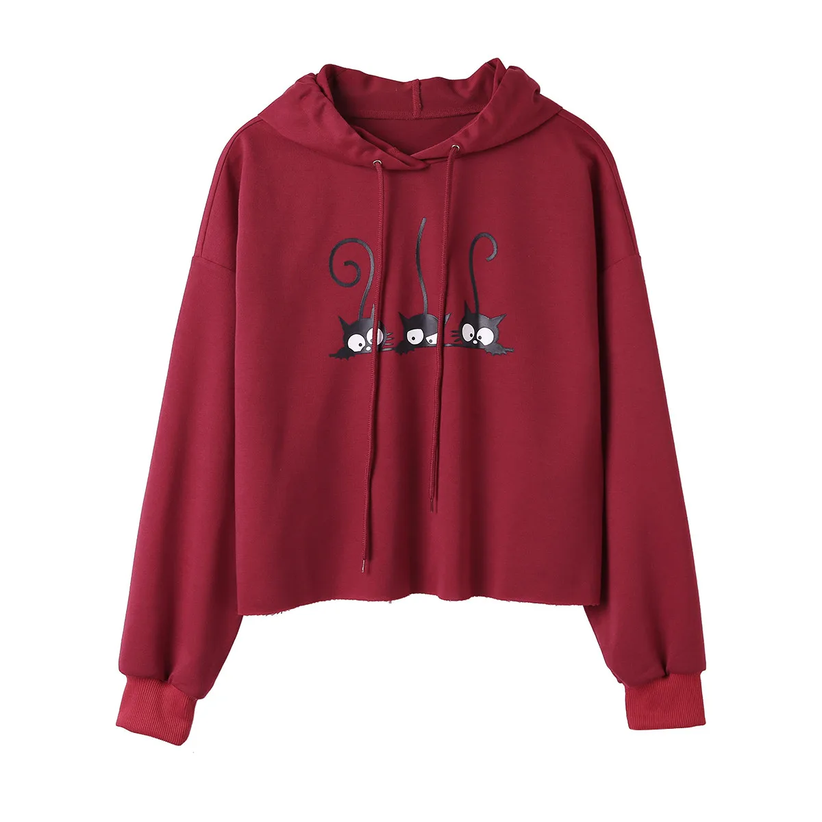 GH Cat Better Life Women Fleece Long Sleeve Hooded